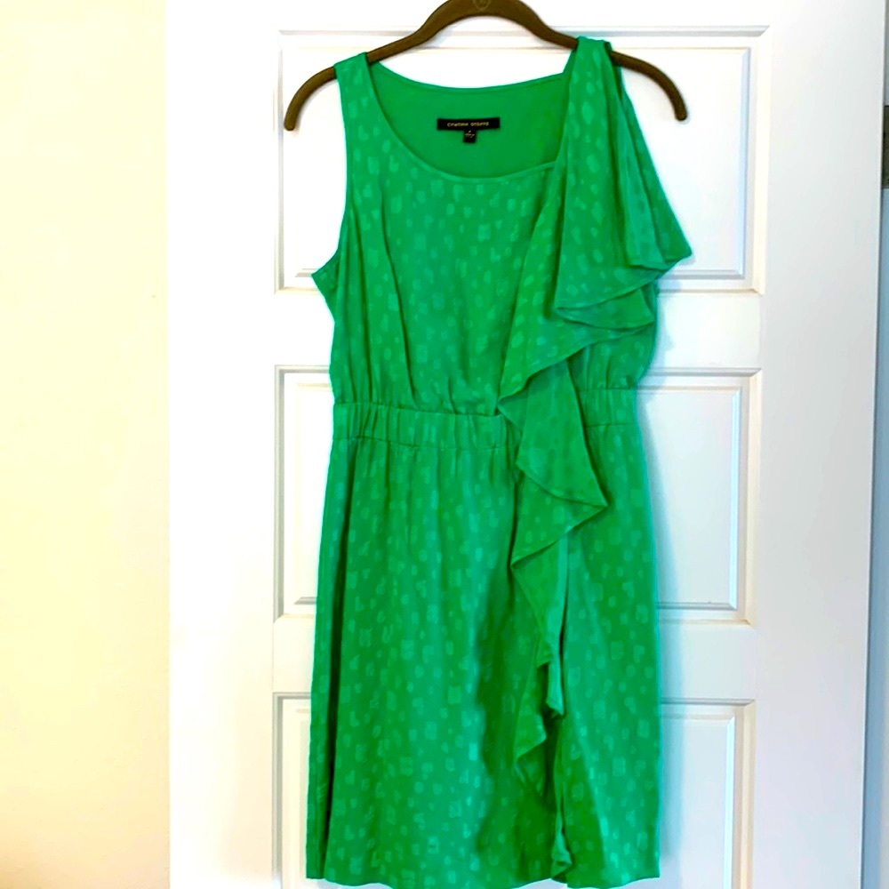 A beautiful green Cynthia Steffe dress in a size 2.